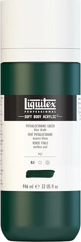 Liquitex Professional Soft Body Acrylic phthalocyanine green blue shade, 946ml