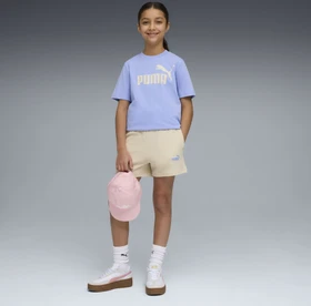 Puma Flaming Love T-Shirt and Shorts Set intense lavender (Junior)