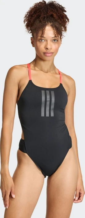 adidas Ripstream 3-Streifen Tie Back Badeanzug schwarz (Damen)