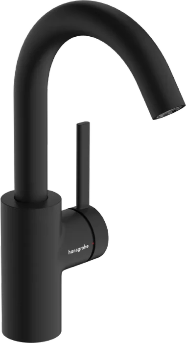 Hansgrohe Zesis S Einhebel-Waschtischmischer 210 CoolStart mit Schwenkauslauf und Zugstangen-Ablaufgarnitur mattschwarz