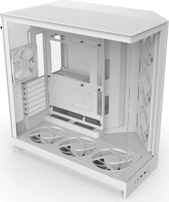 NZXT H9 Flow RGB+ [2025] White, weiß, Glasfenster