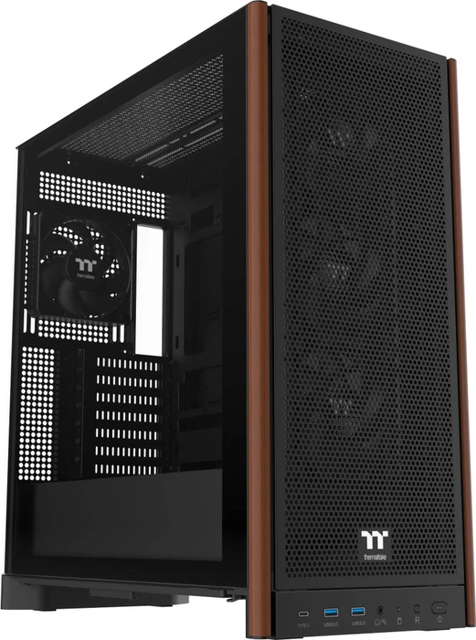 Thermaltake S370 WS Black, schwarz/braun, Glasfenster