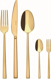 Sambonet Rock Edelstahl PVD Besteck-Set gold, 60-tlg.