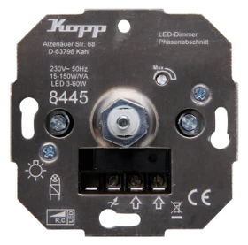 Kopp Unterputz Professional Druck-Wechselschalter - LED Dimmer, 50W/RC
