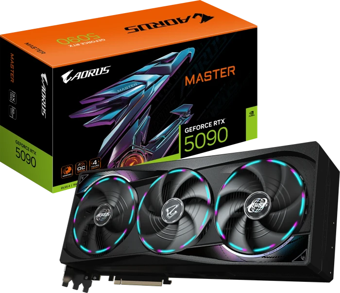 GIGABYTE AORUS GeForce RTX 5090 Master 32G, 32GB GDDR7, HDMI, 3x DP