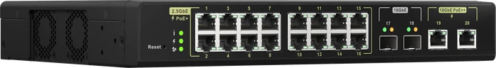QNAP QSW-M2100 Desktop 2.5G Managed Switch, 18x RJ-45, 2x SFP+, 280W PoE++