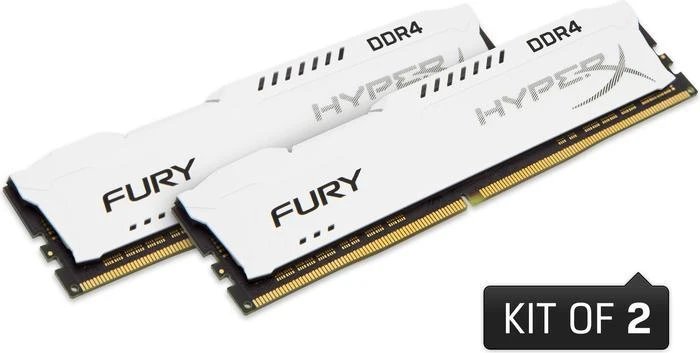 Kingston FURY weiß UDIMM 16GB Kit, DDR4-3466, CL19-23-23, 1RX8