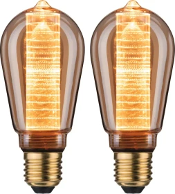 Paulmann Inner Glow Edition Filament LED Birne E27 4W/818 gold, 2 Stück