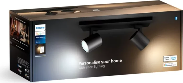 Philips Hue White Ambiance Runner Spot 2-flammig schwarz