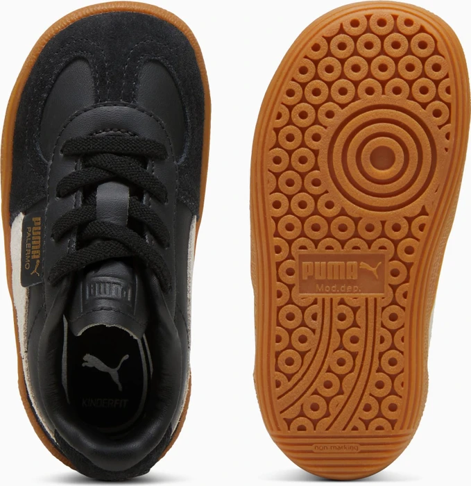 Puma Palermo Leather puma black/feather gray/gum (Junior)