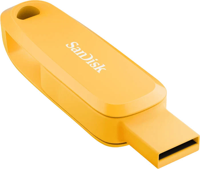 SanDisk Phone Drive for Android 128GB Yellow Daffodil, USB-A + USB-C, USB 3.2 Gen 1×1
