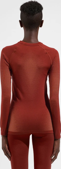 Odlo Performance Warm Eco Funktionsshirt langarm spiced apple (Damen)
