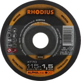 Rhodius XT70 Trennscheibe, 115x1.5x22.23mm, 100 Stück