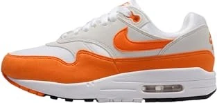 Nike Air Max 1 neutral grey/white/black/safety orange (Damen)
