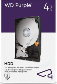 Western Digital WD Purple Surveillance 4TB, 24/7, 512e / 3.5" / SATA 6Gb/s, retail