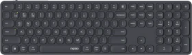Rapoo E9810M Multi-mode Wireless Ultra-slim Keyboard, schwarz/grau, USB/Bluetooth, DE (228033)