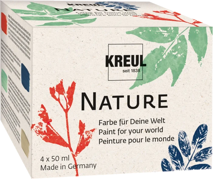 Kreul Nature Effektfarbe, 4 Farben, 50ml, 4er-Set (49440)