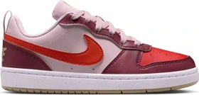 Nike Court Borough Low Recraft particle rose/dragon red/black/team red (Junior)