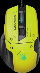 A4Tech Bloody W70 MAX Gaming Mouse Bloody Punk Edition, gelb, USB