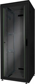 Digitus Professional Unique Serie Serverschrank 32HE, Sicherheitsglastür, IP2X, schwarz, 800mm tief