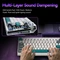 Gamakay TK75 SOCD Silent Mechanical Keyboard, Phoenix V2 linear, USB/Bluetooth, DE Vorschaubild