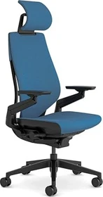 Steelcase Gesture Bürostuhl mit Armlehnen und Kopfstütze, Kobalt