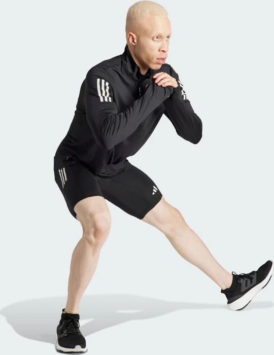 adidas Own The Run Half-Zip Laufshirt langarm schwarz (Herren)