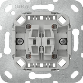 Gira Einsatz Wipptaster 10A 250V Wechsler 2fach mit Befestigungskrallen