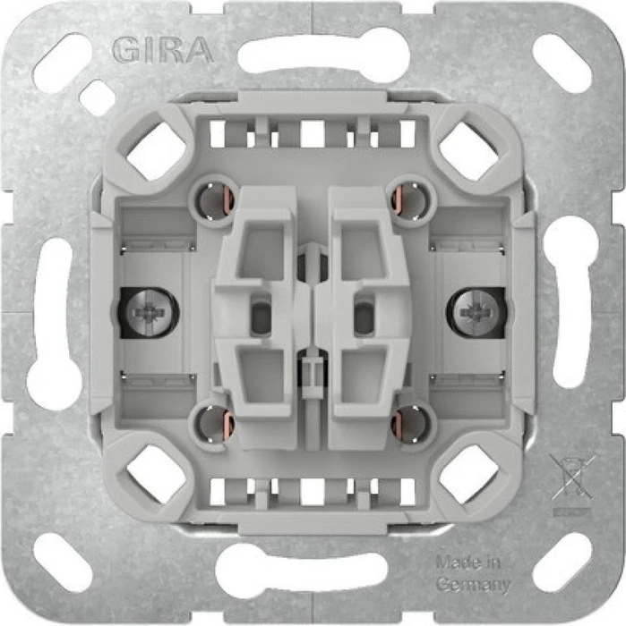 Gira Einsatz Wipptaster 10A 250V Wechsler 2fach mit Befestigungskrallen