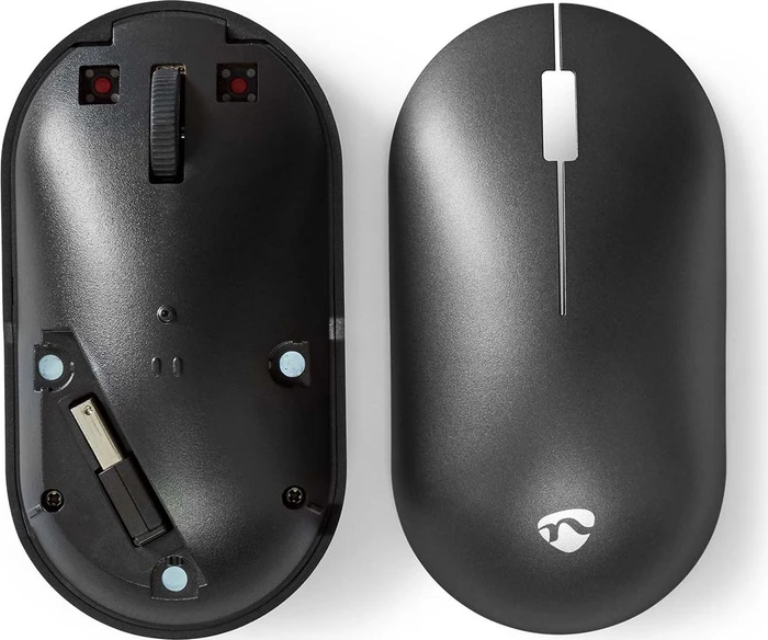 Nedis Silent Wireless Mouse, schwarz, USB