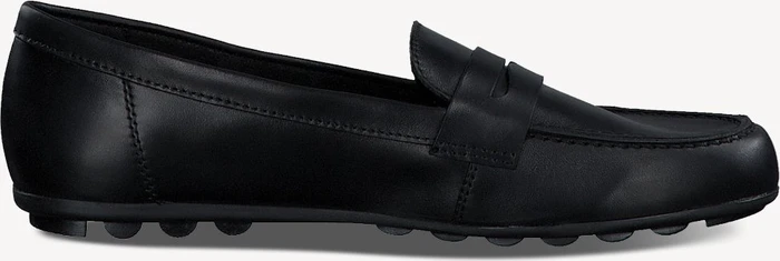 Tamaris Ledermoccassin schwarz (Damen)