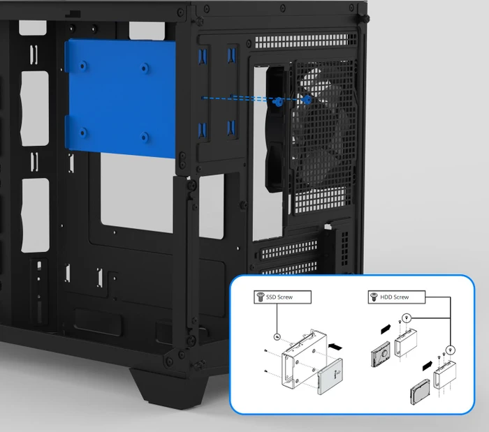 Zalman D30 Black, Glasfenster
