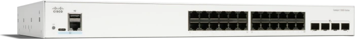 Cisco Catalyst 1300X Rackmount Gigabit Managed Switch, 24x RJ-45, 4x SFP28