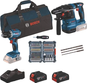 Bosch Professional Akku-Maschinenset inkl. Tasche + 2 Akkus 4.0Ah