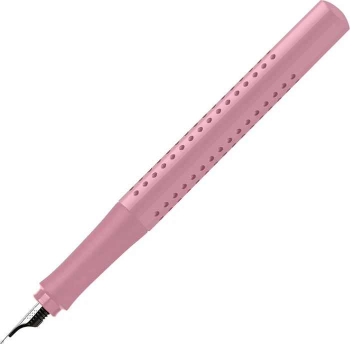 Faber-Castell Füller Grip 2010 rose shadows, rechte Hand/linke Hand, mittel, 2er-Set, Blister