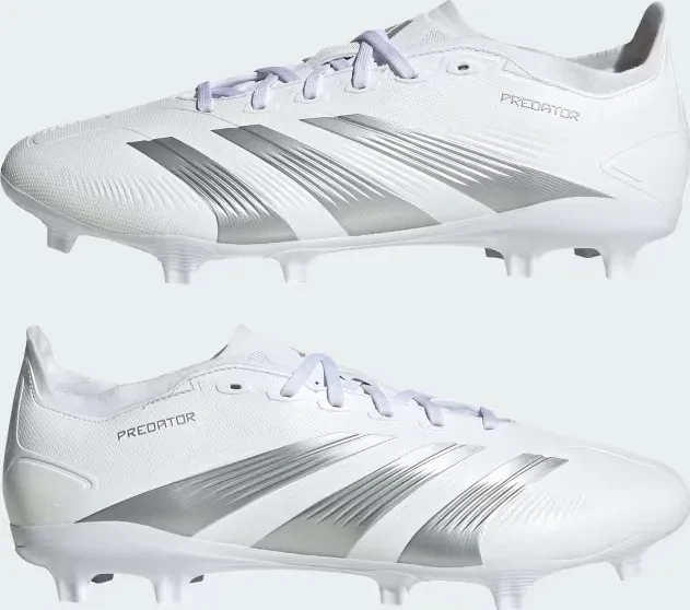 adidas Predator 24 League Low FG cloud white/silver metallic/grey one