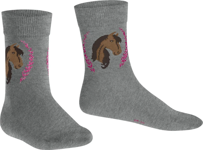Falke Horse Socken light greymel. (Junior)