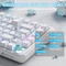 Attack Shark X82PRO HE Magnetic 75%, weiß mit Kontur, LEDs RGB, Outemu White Jade Magnetic, USB/Bluetooth, US Vorschaubild