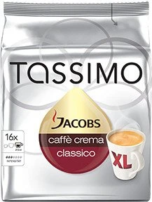 Tassimo T-Disc Jacobs Caffè Crema Classico XL Kaffeekapseln, 64 Stück (4x 16 Stück)