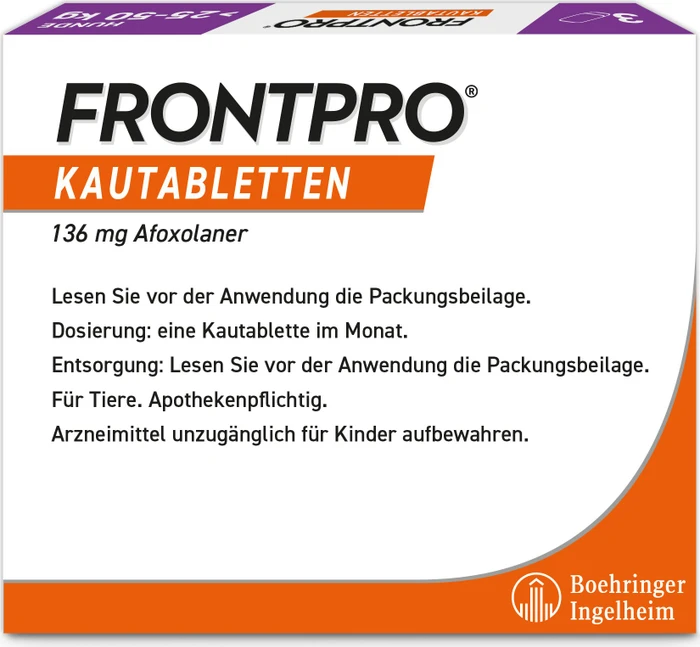 Frontline Frontpro für Hunde 25-50kg Kautabletten, 3 Stück