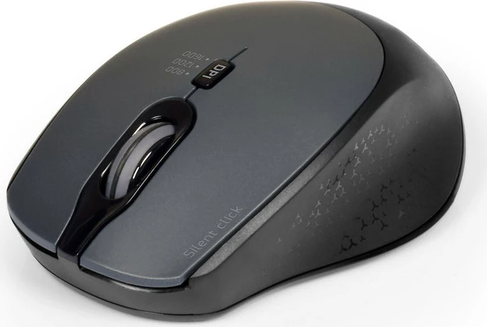 Port Designs Wireless Silent Pro Mouse schwarz, USB