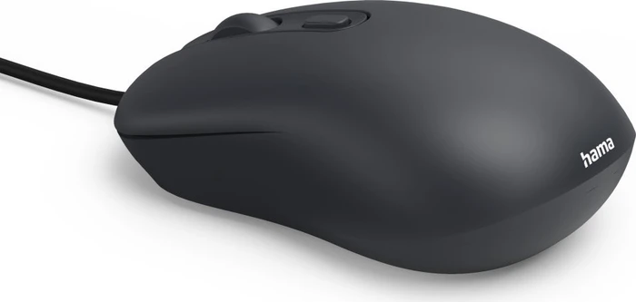 Hama CM-200 Silent 4-Button Mouse schwarz, USB