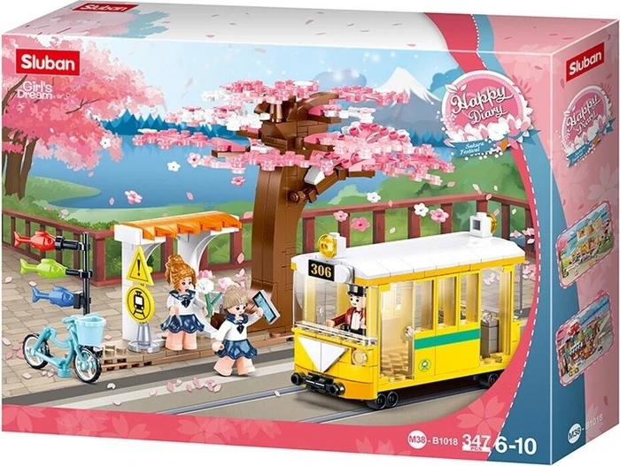 Sluban Girl's Dream Happy Diary Downtown Tram