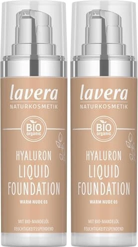 Lavera Hyaluron Liquid Foundation 03 warm nude, 30ml