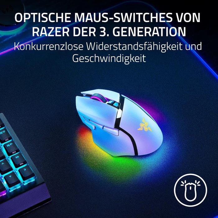 Razer Basilisk V3 Pro 35K White Edition, USB/Bluetooth