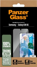 PanzerGlass Screen Protector Ultra-Wide Fit with EasyAligner für Samsung Galaxy A36 5G