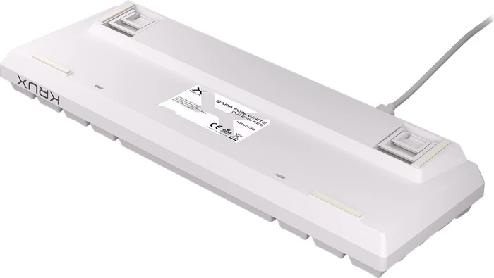 Krux Qara 60%, White, LEDs RGB, Outemu Red, USB, US