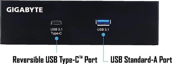 GIGABYTE GC-USB 3.1 BAY, 5.25" Multifunktionspanel