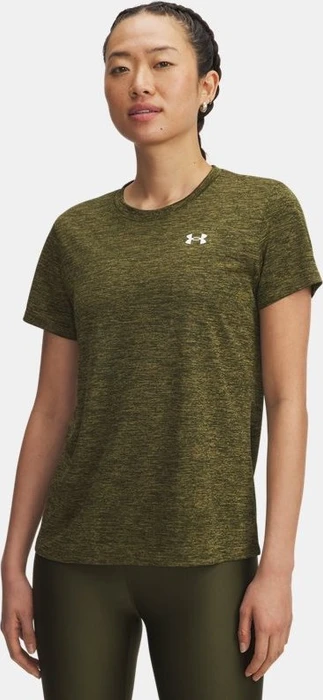 Under Armour Tech Twist Funktionsshirt kurzarm expedition green/white (Damen)