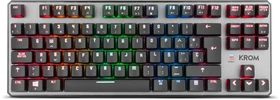 Krom Kernel TKL, LEDs RGB, grau/schwarz, Outemu Red, USB, ES (NXKROMKRNLTKL)